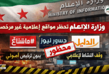 وزارة الإعلام تحظر مواقع إعلامية غير مرخصة